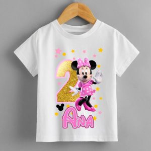 Camiseta cumple personalizada Minnie