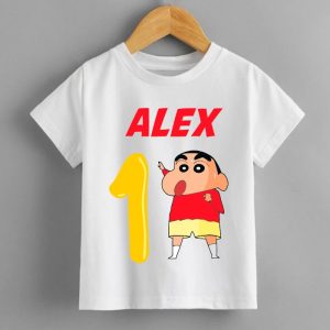 Camiseta cumple personalizada Shinchan