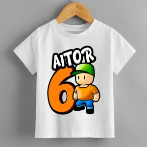 Camiseta cumple personalizada Mr Stumble