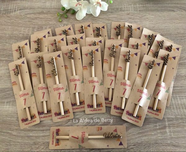 Lápices personalizados con nombres en madera - Imagen 4